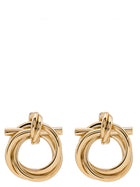 Ferragamo Gancini Torchon ( ) Earrings Gold