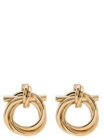 Ferragamo Gancini Torchon ( ) Earrings Gold