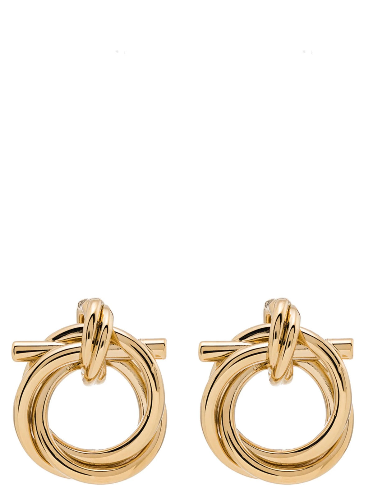 Ferragamo Gancini Torchon ( ) Earrings Gold
