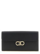 Ferragamo Gancini Wallet on Chain Black