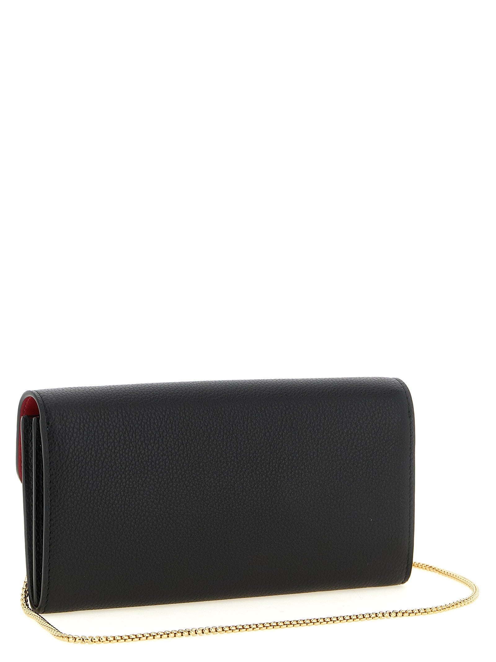 Ferragamo Gancini Wallet on Chain Black