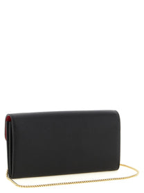 Ferragamo Gancini Wallet on Chain Black