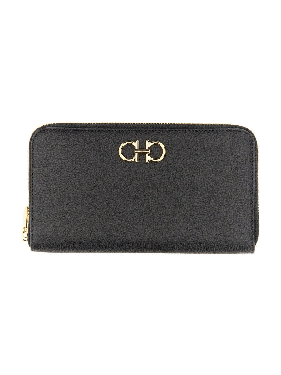 Ferragamo Women's Gancini Wallet Black