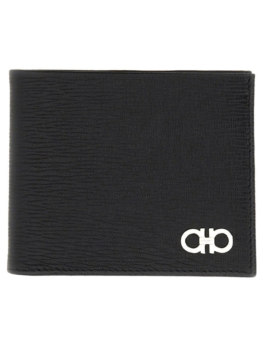 Ferragamo Men's Gancini Wallet Black