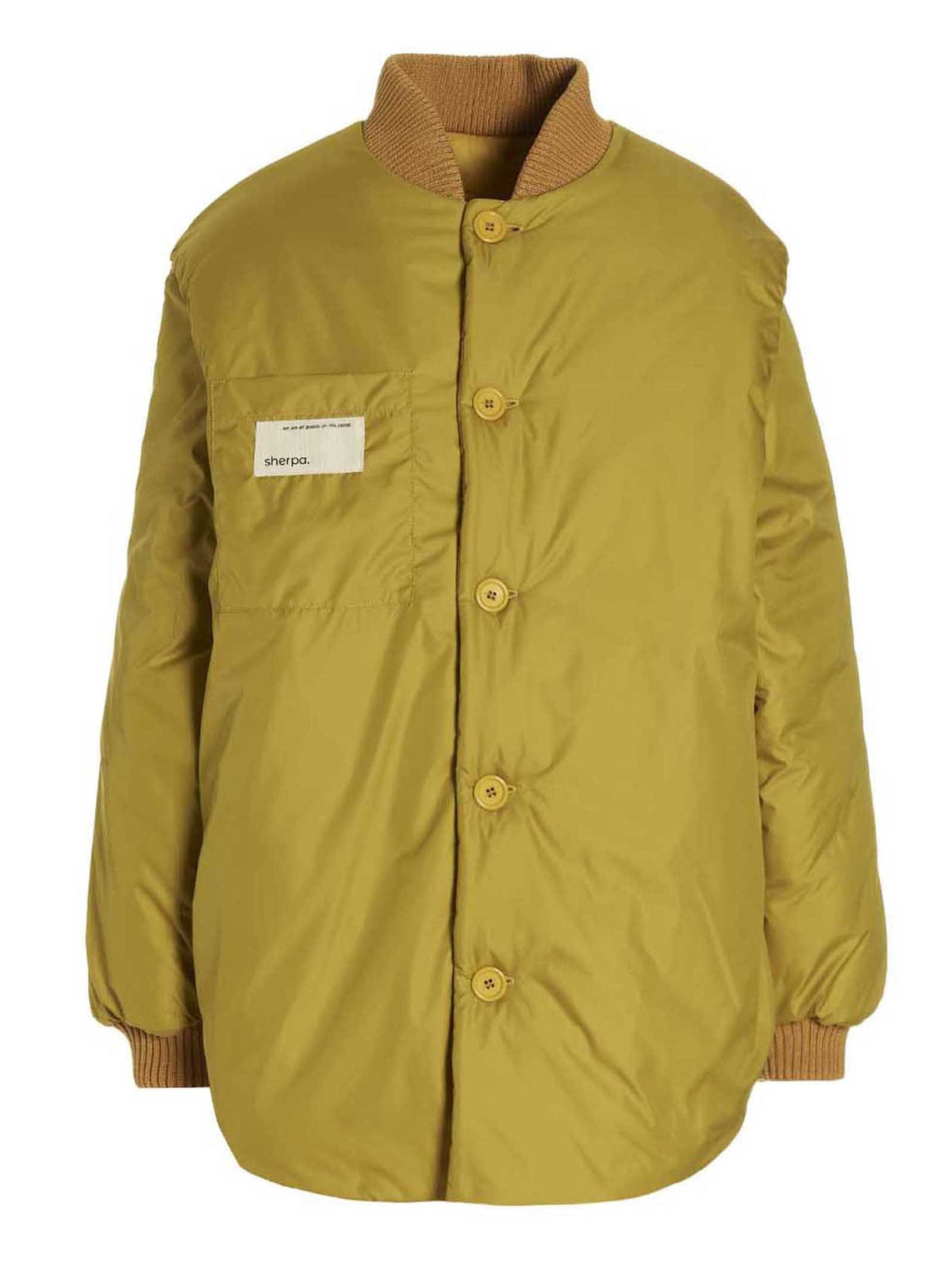 Sherpa Gang Reversible Bomber Jacket Yellow, view 3