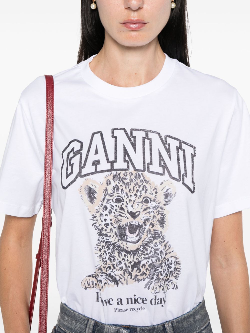 Ganni - GANNI T-shirts and Polos White - Topwear