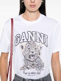 Ganni - GANNI T-shirts and Polos White - Topwear