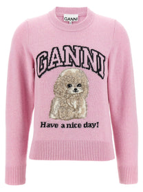 GANNI - GANNI - ’Pink Poodle’ sweater - Women’s Knitwear