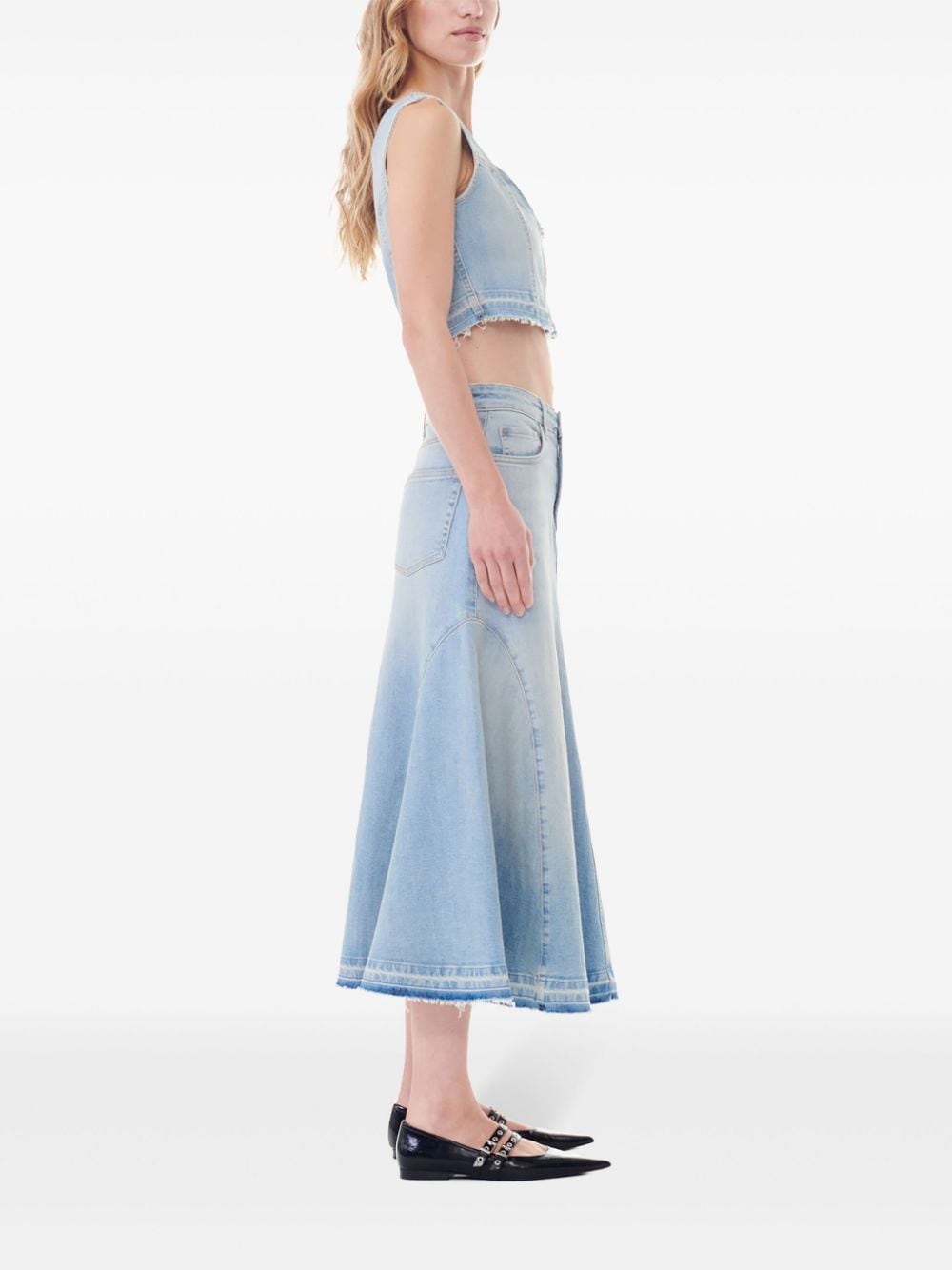 Ganni - GANNI Skirts Clear Blue - Skirts