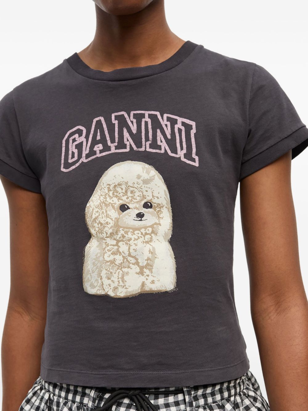 Ganni - GANNI T-shirts and Polos Grey - Topwear