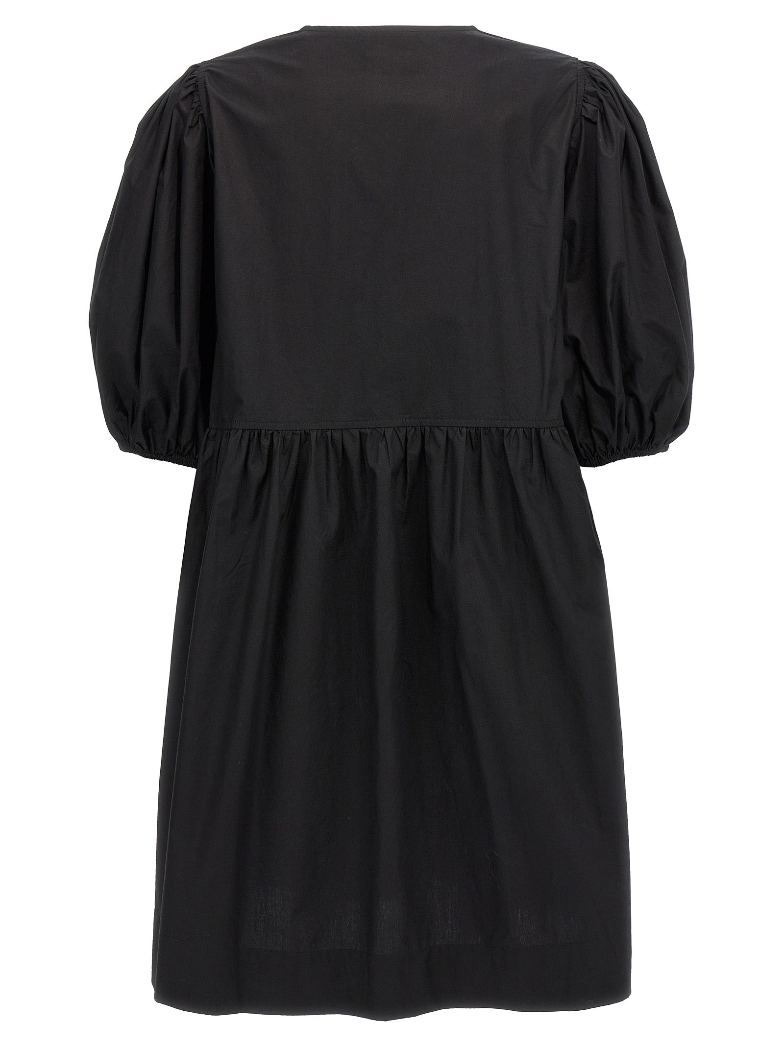 GANNI - GANNI - Knot poplin dress - Women’s Clothing