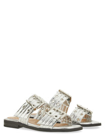 GANNI - Ganni Sandal With Buckle - Woman-&gt;FOOTWEAR-&gt;SANDALS