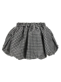 GANNI - GANNI - ’Crinkled Check Mini Bubble’ skirt - Women’s Clothing