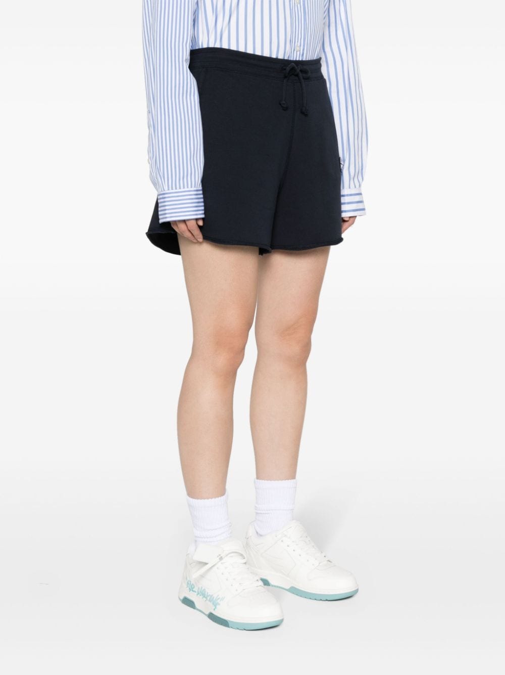 Ganni - GANNI Shorts Blue - Short trousers