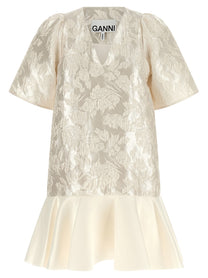 GANNI - GANNI - ’Satin Cloque’ mini dress - Women’s Clothing