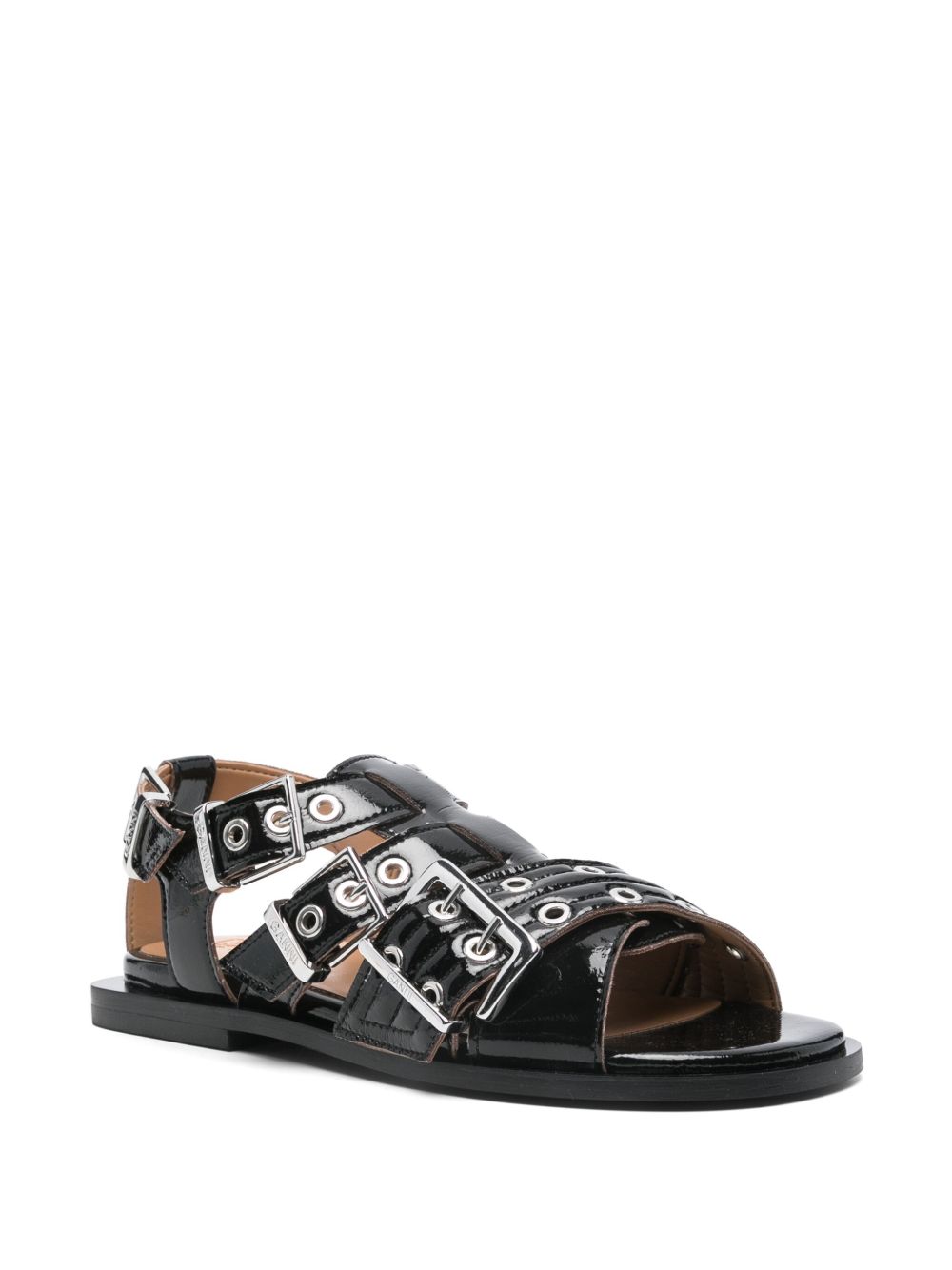 Ganni - Ganni eyelet-detailing sandals - Women’s Shoes