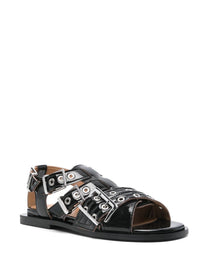 Ganni - Ganni eyelet-detailing sandals - Women’s Shoes