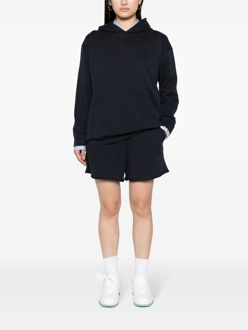 Ganni - GANNI Shorts Blue - Short trousers