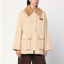 Ganni - GANNI Beige twill jacket - Jackets