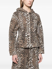 Ganni - Ganni Leopard print hoodie - Topwear