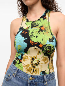 Ganni - Ganni floral-print Bodysuit - Women’s Tops