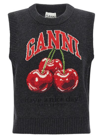GANNI - GANNI - ’Cherry’ vest - Women’s Outerwear