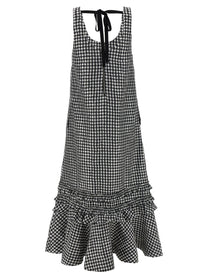 GANNI - GANNI - ’Crinkled Check Long’ dress - Women’s Clothing