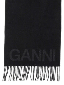 GANNI - Ganni Scarf With Logo - Women’s Accessories