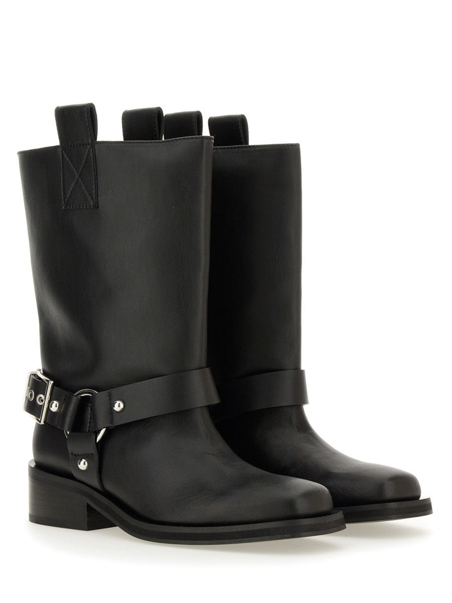 GANNI - Ganni Biker Boots - Woman-&gt;FOOTWEAR-&gt;BOOTS