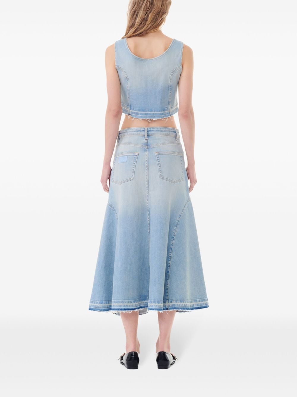 Ganni - GANNI Skirts Clear Blue - Skirts