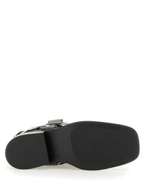 GANNI - Ganni Biker Boots - Woman-&gt;FOOTWEAR-&gt;BOOTS