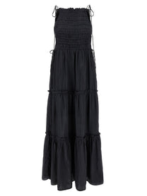 GANNI - GANNI - ’Black Smock Tie’ dress - Women’s Clothing