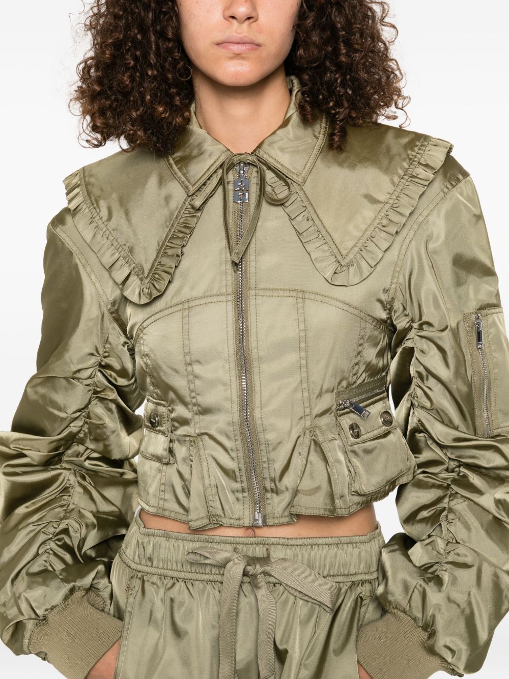 Ganni - GANNI Coats Green - Jackets