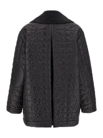 GANNI - GANNI - ’Black Shiny Quilt Midi’ jacket - Women’s Outerwear