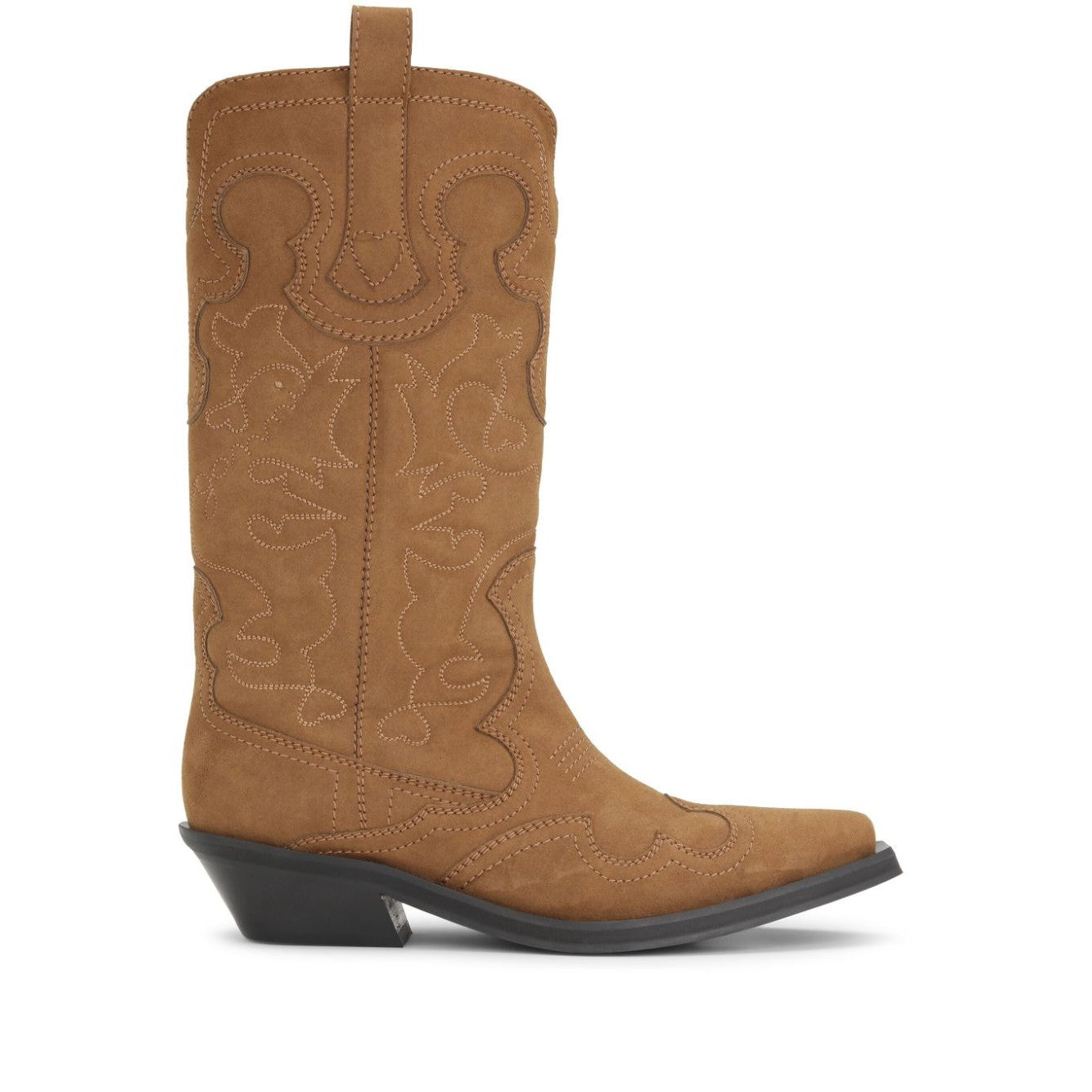Ganni - GANNI Boots Leather Brown - Boots