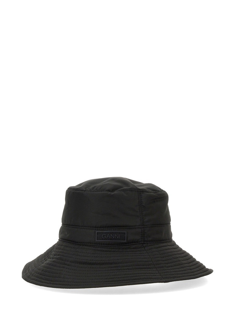 GANNI - Ganni Bucket Hat With Logo - Women’s Accessories