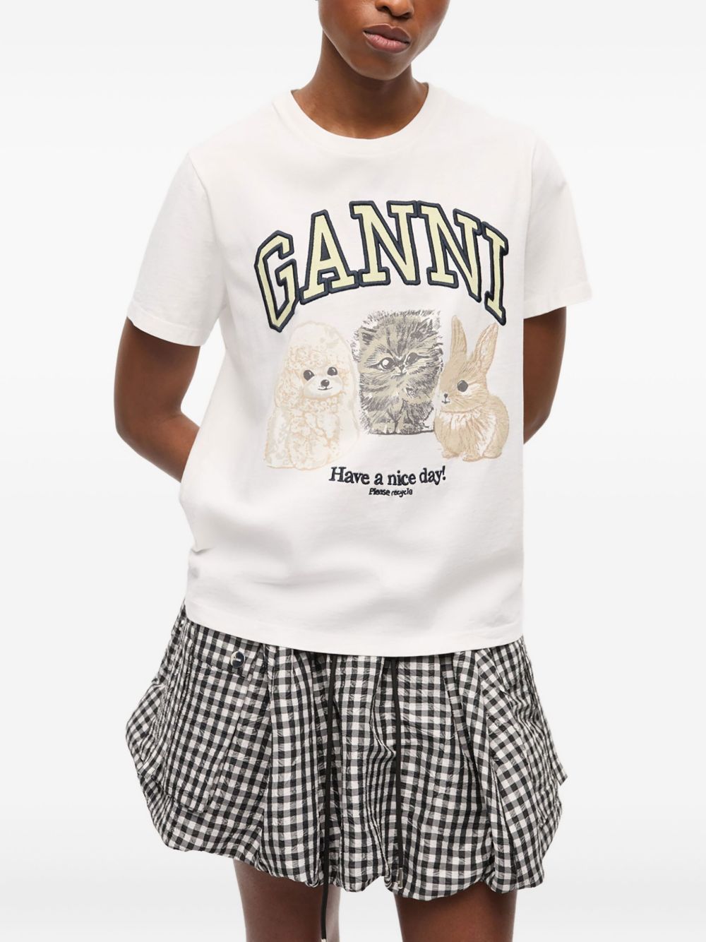 Ganni - GANNI T-shirts and Polos White - Topwear