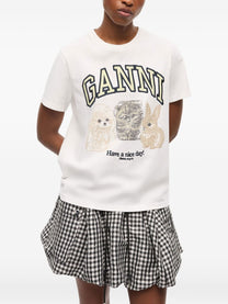 Ganni - GANNI T-shirts and Polos White - Topwear