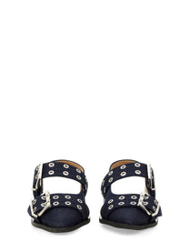 GANNI - Ganni Ballerina With Buckle - Woman-&gt;FOOTWEAR-&gt;FLATS