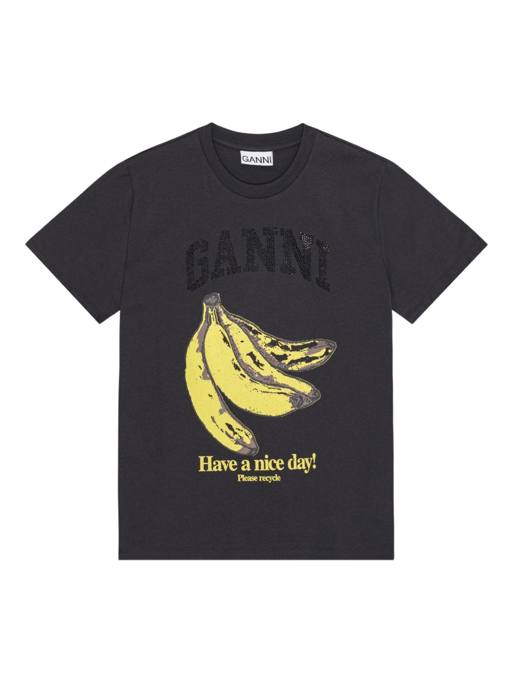 Ganni - GANNI T-shirts and Polos Grey - Topwear