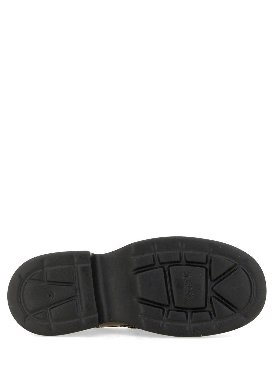 GANNI - Ganni Loafer With Logo - Woman-&gt;FOOTWEAR-&gt;LOAFERS