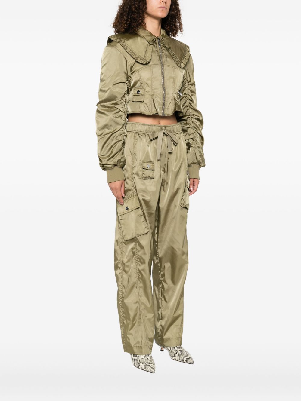 Ganni - GANNI Coats Green - Jackets