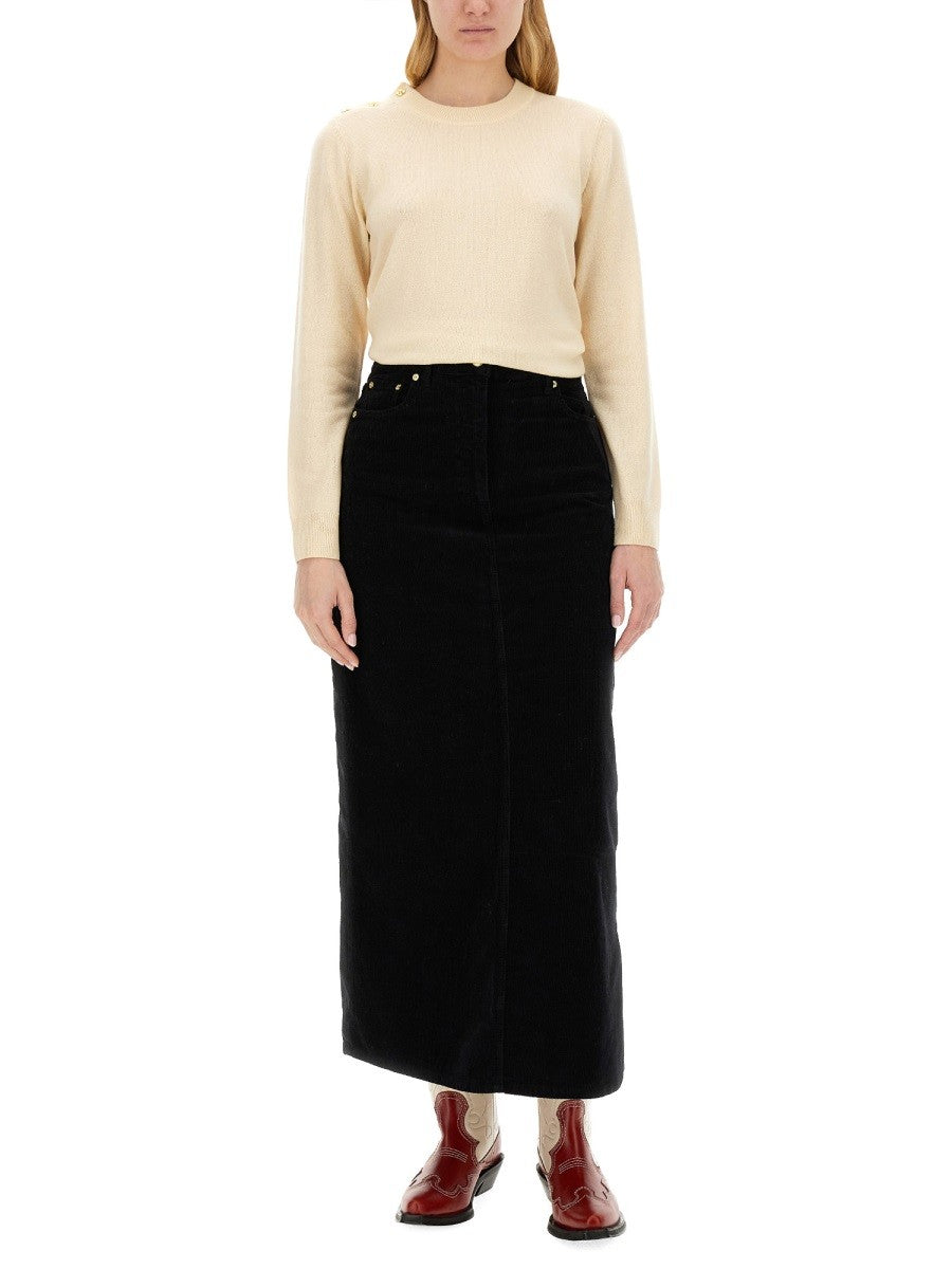 GANNI - Ganni O Neck Shirt - Woman-&gt;Clothing-&gt;Sweaters