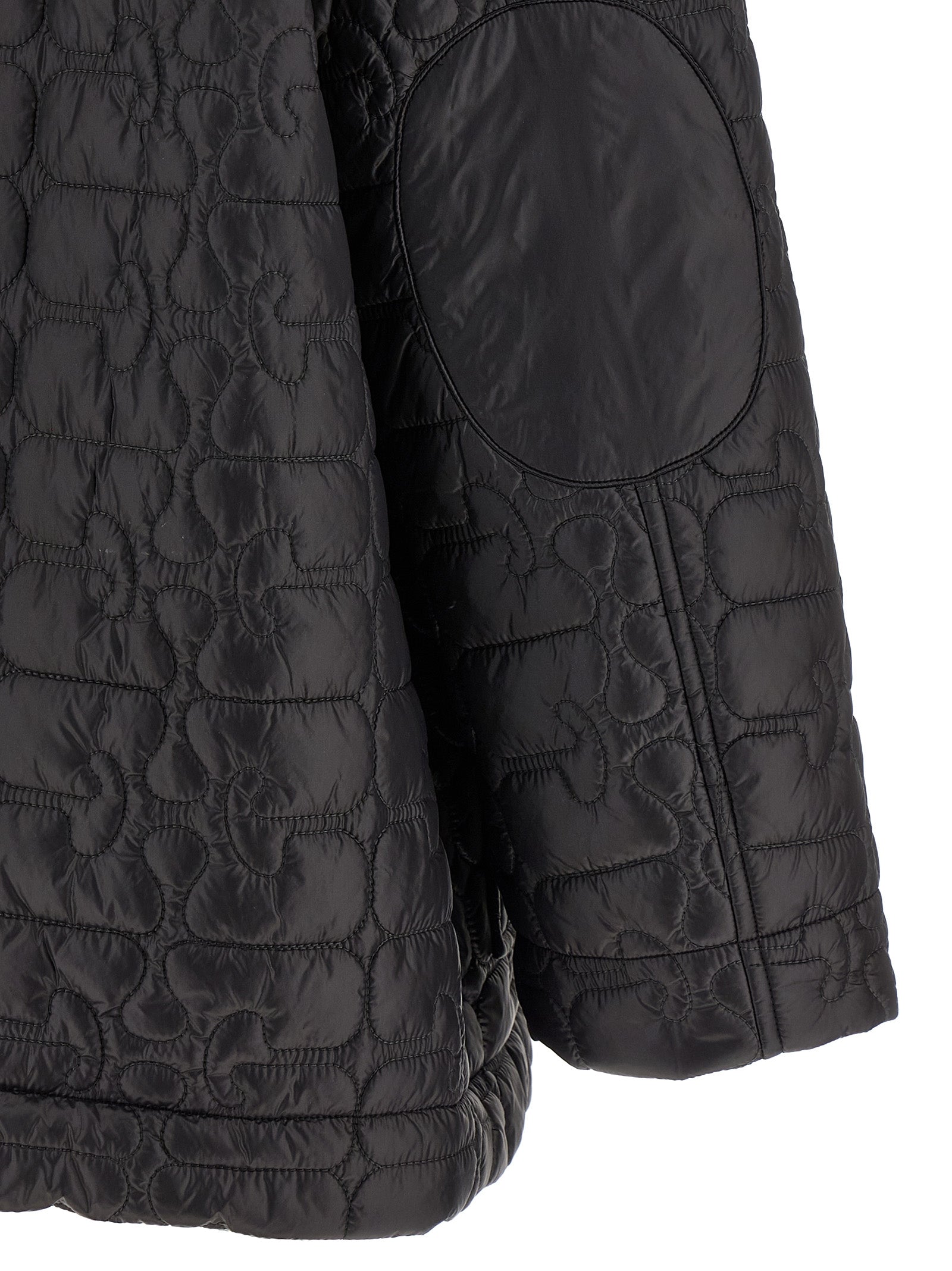 GANNI - GANNI - ’Black Shiny Quilt Midi’ jacket - Women’s Outerwear