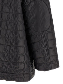 GANNI - GANNI - ’Black Shiny Quilt Midi’ jacket - Women’s Outerwear