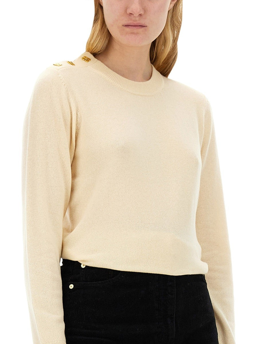 GANNI - Ganni O Neck Shirt - Woman-&gt;Clothing-&gt;Sweaters