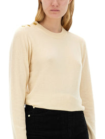 GANNI - Ganni O Neck Shirt - Woman-&gt;Clothing-&gt;Sweaters
