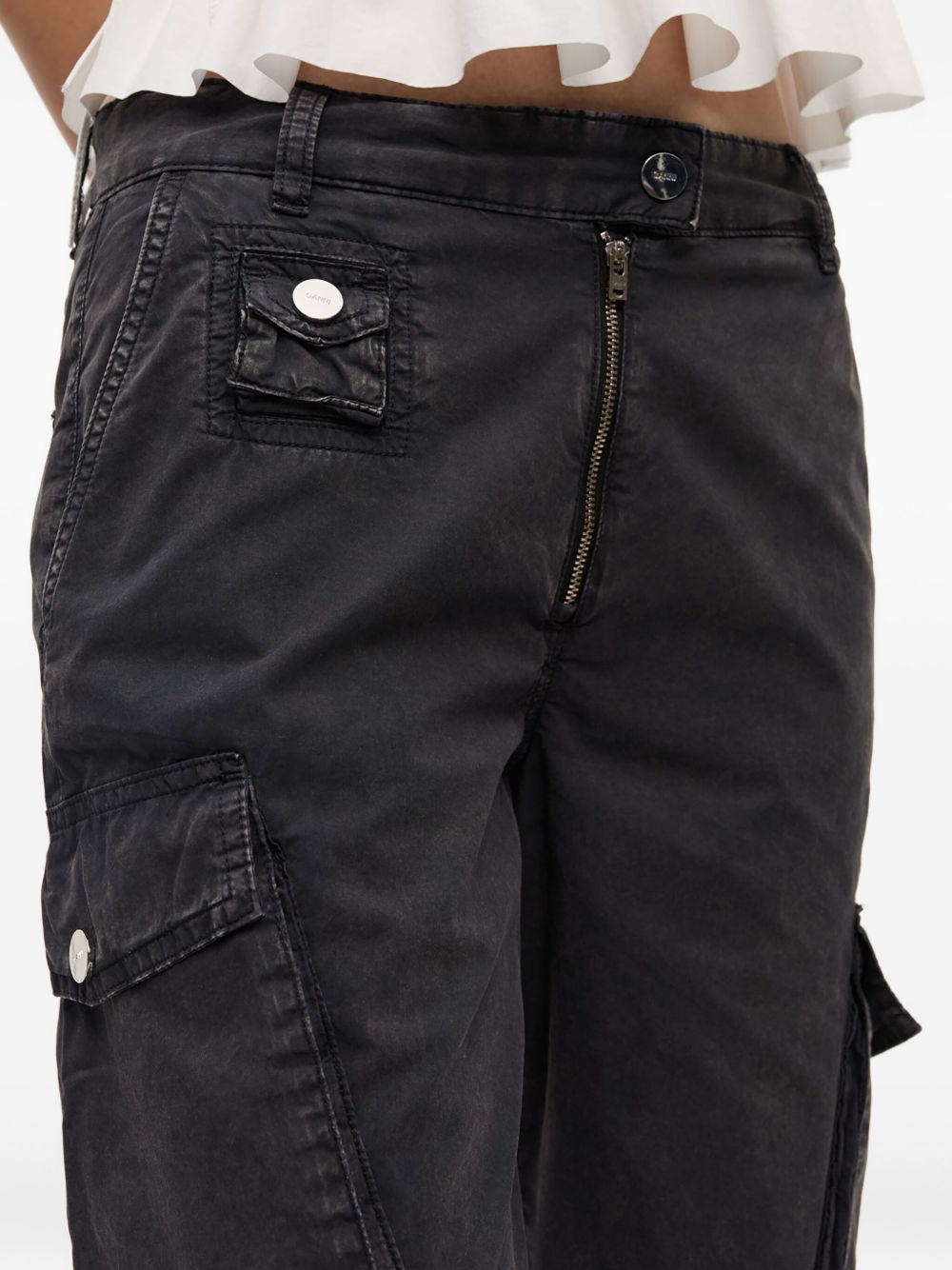 Ganni - GANNI Trousers Grey - Trousers
