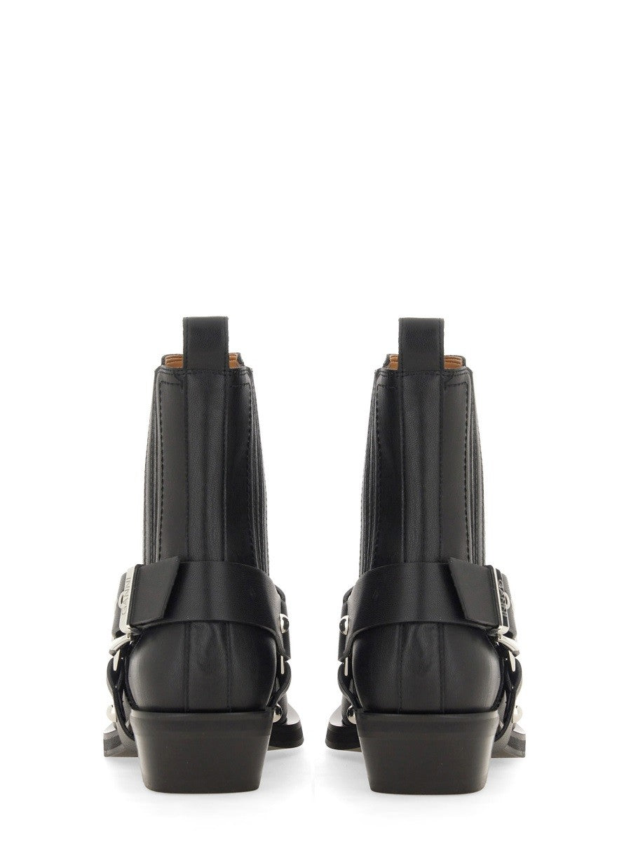 GANNI - Ganni Stivale Chelsea Western Fitted - Woman-&gt;FOOTWEAR-&gt;BOOTS