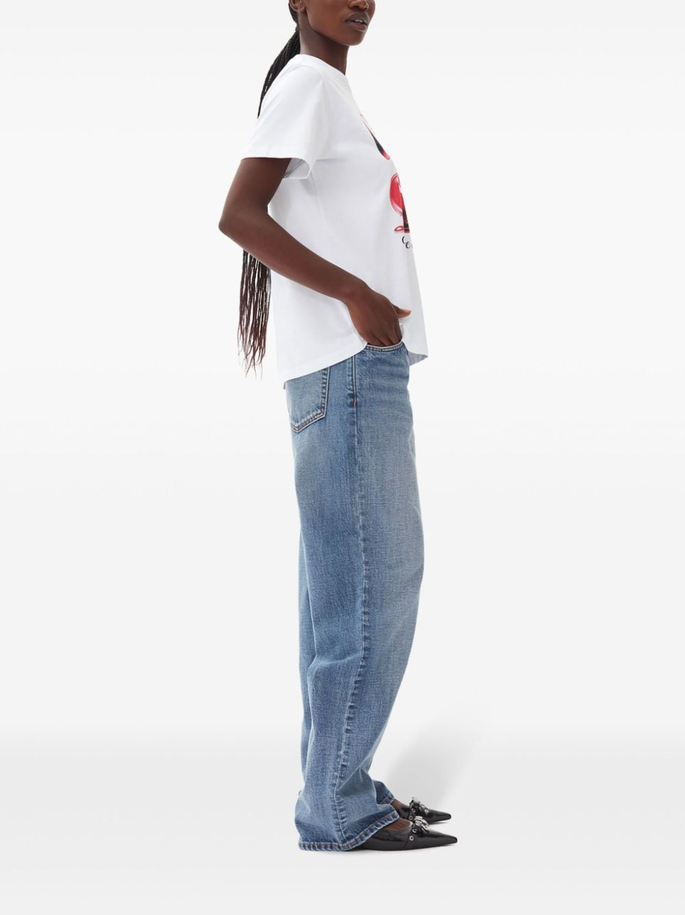 Ganni - GANNI T-shirts and Polos White - Topwear